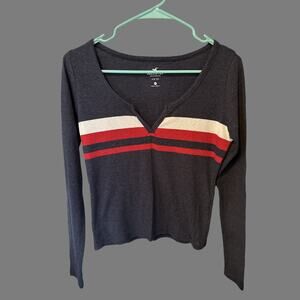 Women's Hollister Long Sleeve Slim Tee-Size Med